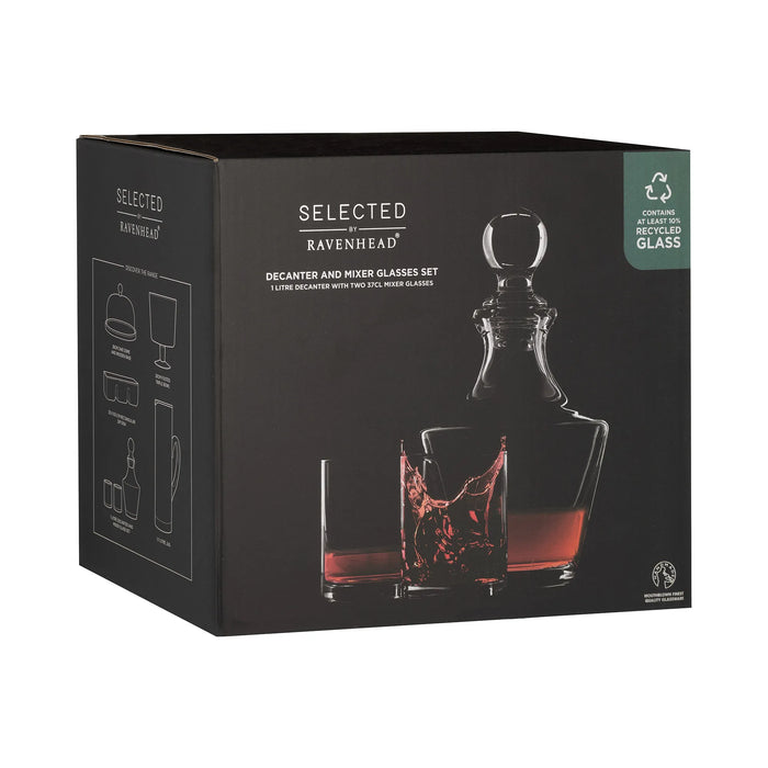 RAVENHEAD Selected Decanter And Mixer Glasses Set