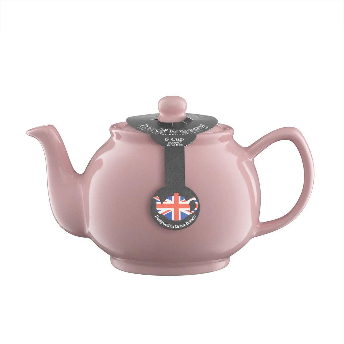 PRICE & KENSINGTON Pastel Pink 6 Cup Teapot 1100ml