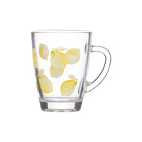 RAVENHEAD Amalfi Lemons 2pk Glass Mugs 28cl