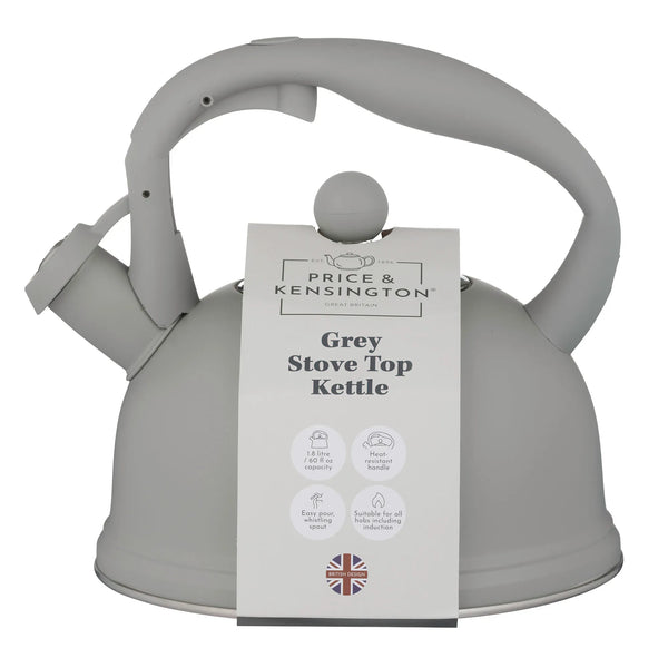 PRICE & KENSINGTON Stove Top Kettle 1.8L - Grey