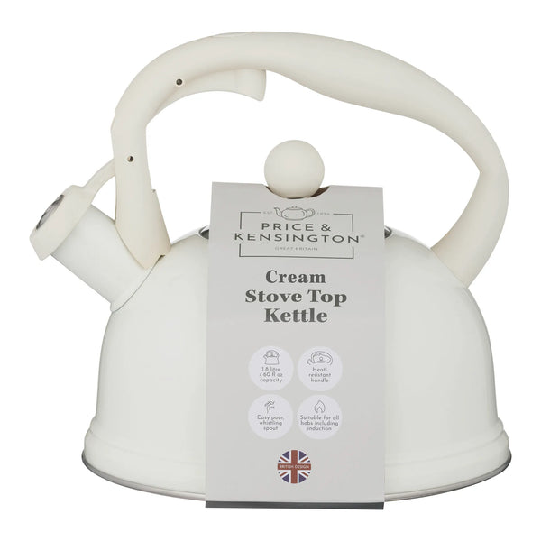 PRICE & KENSINGTON Stove Top Kettle 1.8L - Cream
