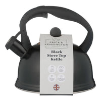 PRICE & KENSINGTON Stove Top Kettle 1.8L - Black