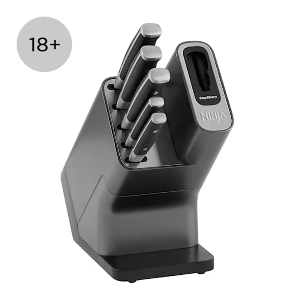 NINJA Foodi StaySharp Knife Block with Integrated Sharpener – 5Pc Set