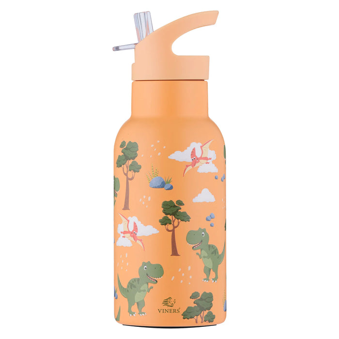 VINERS Roarsome Water Bottle Flip Straw 350ml