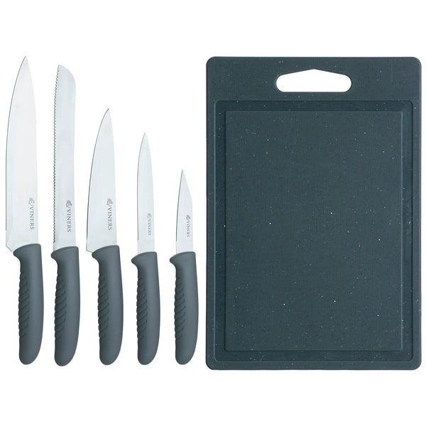 VINERS Everyday 5pce Knife And Board Set