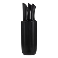 VINERS Everyday Black Ripple 5pc Knife Block Giftbox
