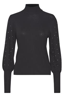 ICHI : Roll Neck Sweater - Black