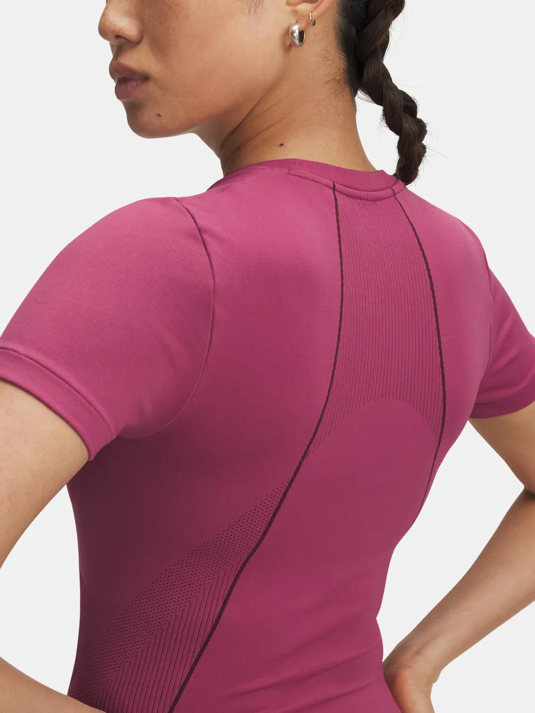 UNDER ARMOUR Women's Vanish Seamless T-Shirt - Maroon