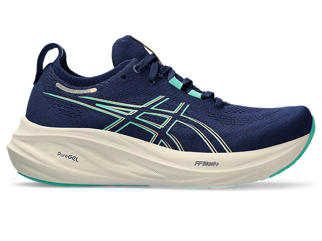 ASICS Women's Gel-Nimbus 26 Running Shoe Navy – The Cope