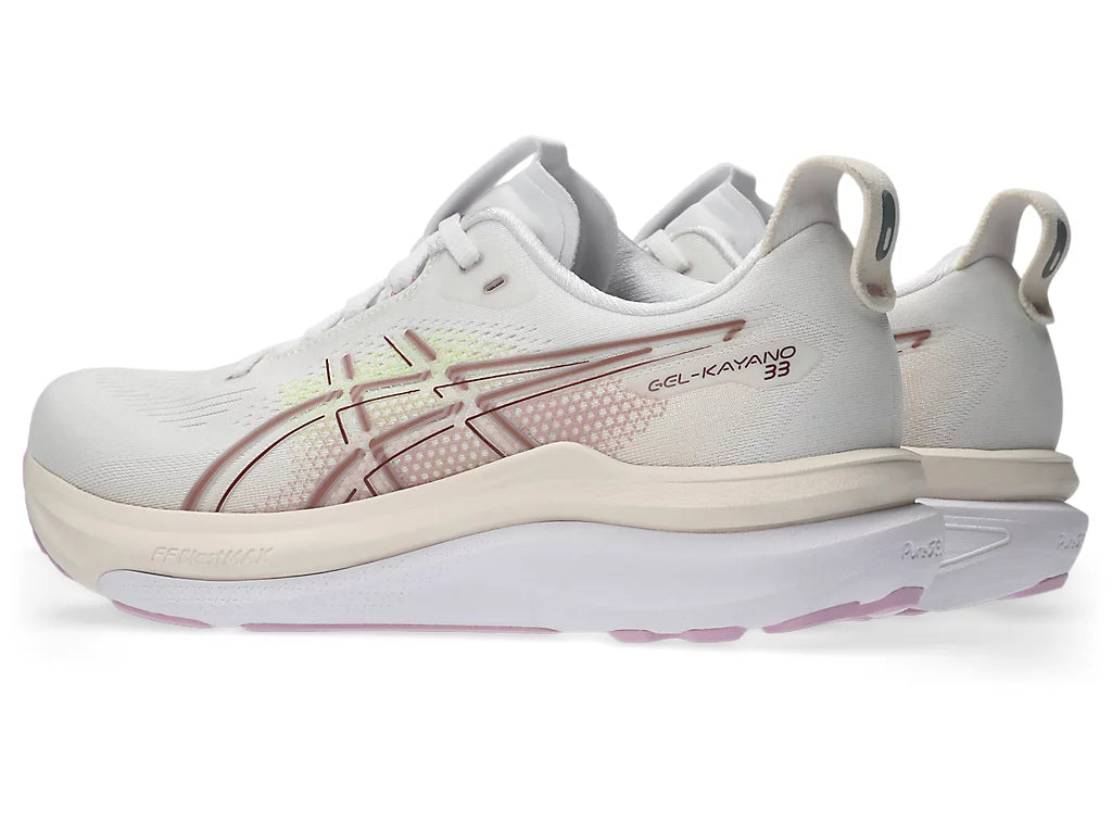 ASICS Women's Gel-Kayano 33 Running Shoe - White/Hazy Lilac | 1012B939 100