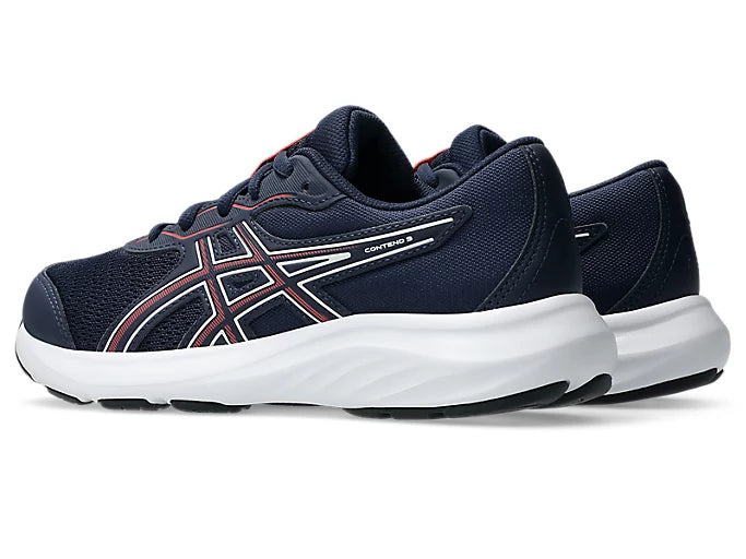 ASICS Boy's Contend 9 GS Running Shoe - Navy