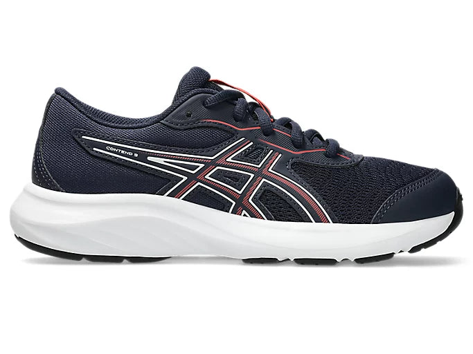 ASICS Boy's Contend 9 GS Running Shoe - Navy