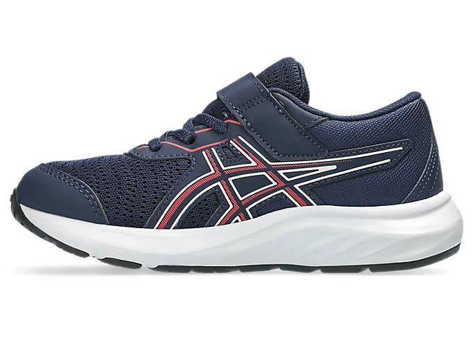 ASICS Boy's Contend 9 PS Running Shoe - Navy/Red
