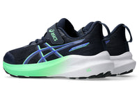 ASICS Boy's GT-1000 14 PS Running Shoe - Navy/Green