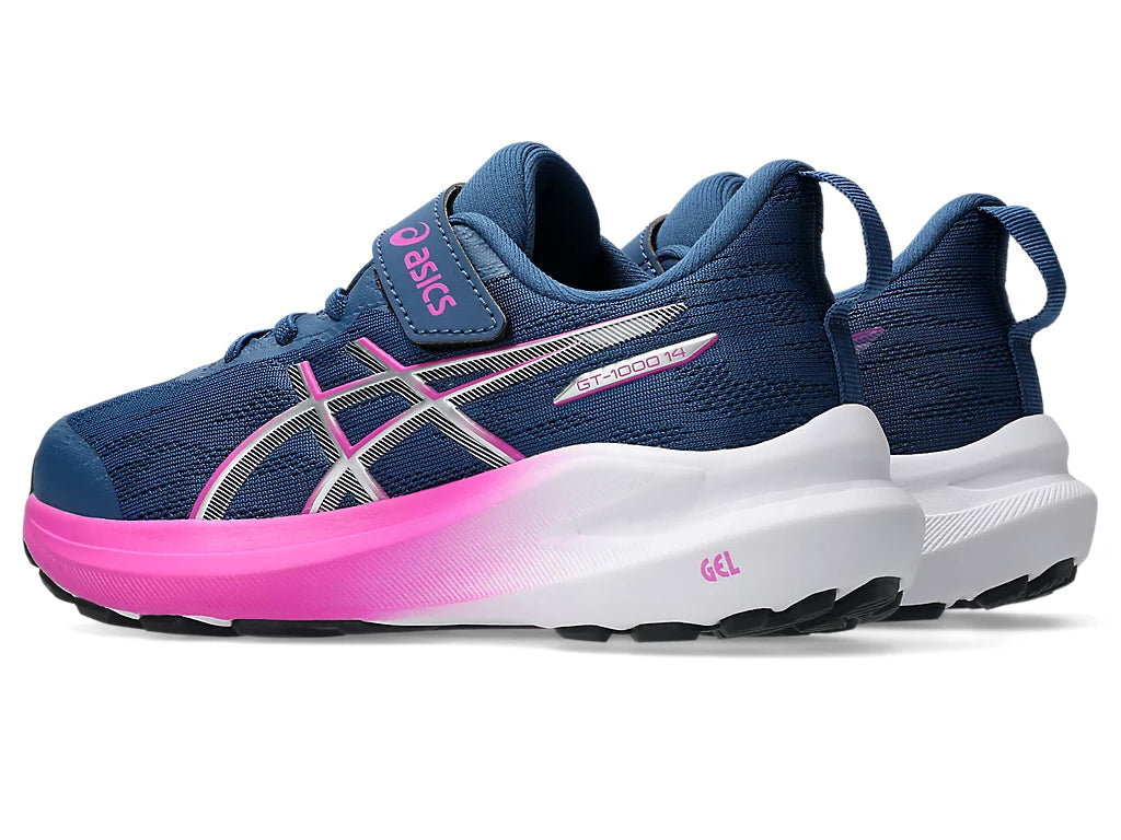 ASICS Girl's GT-1000 14 PS Runners - Navy/Pink | 1014A381 402