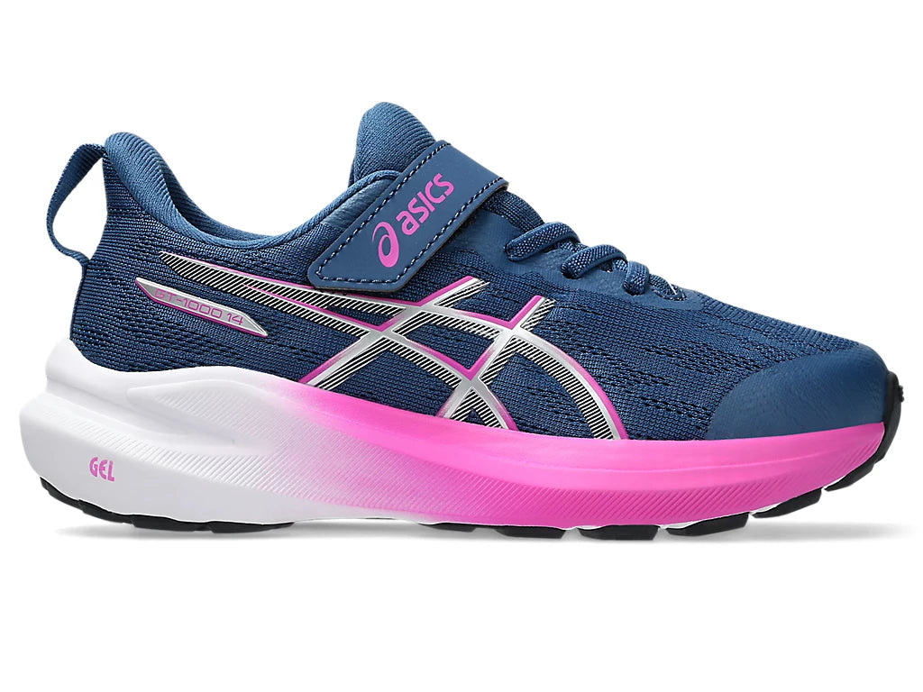 ASICS Girl's GT-1000 14 PS Runners - Navy/Pink | 1014A381 402