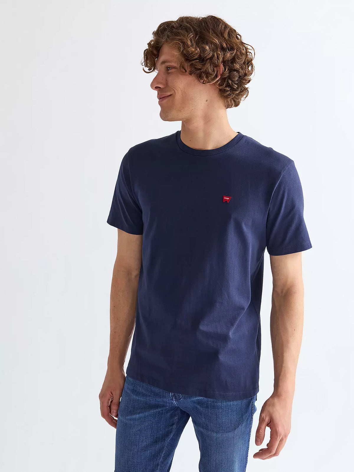 WRANGLER Regular Sign Off T-Shirt - Navy