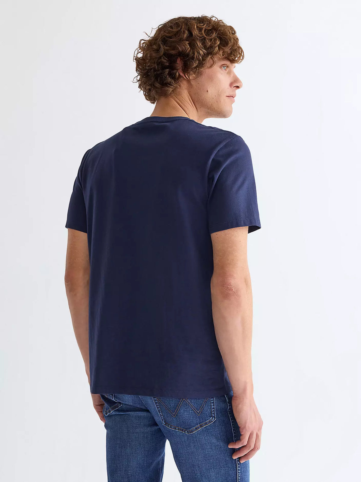 WRANGLER Regular Sign Off T-Shirt - Navy
