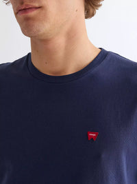 WRANGLER Regular Sign Off T-Shirt - Navy