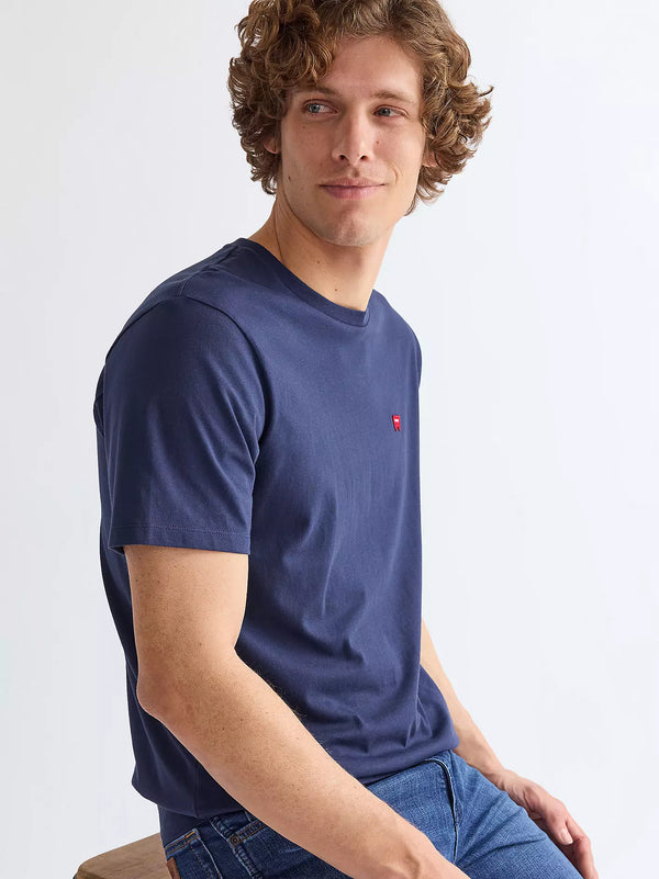 WRANGLER Regular Sign Off T-Shirt - Navy
