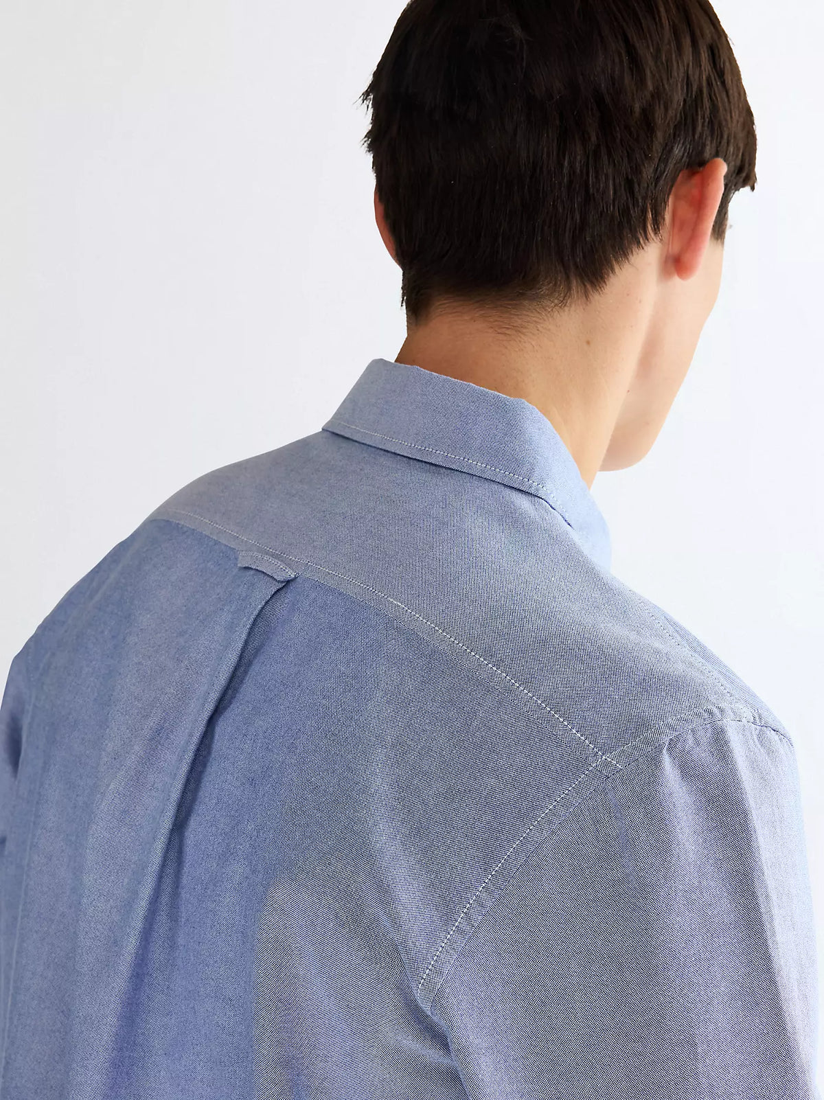 WRANGLER Men's Long Sleeve Shirt - Oxford Blue