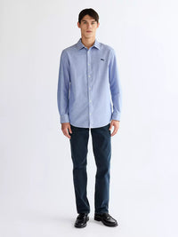 WRANGLER Men's Long Sleeve Shirt - Oxford Blue