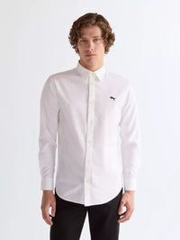 WRANGLER Men's Long Sleeve Regular Shirt - Oxford White