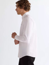 WRANGLER Men's Long Sleeve Regular Shirt - Oxford White