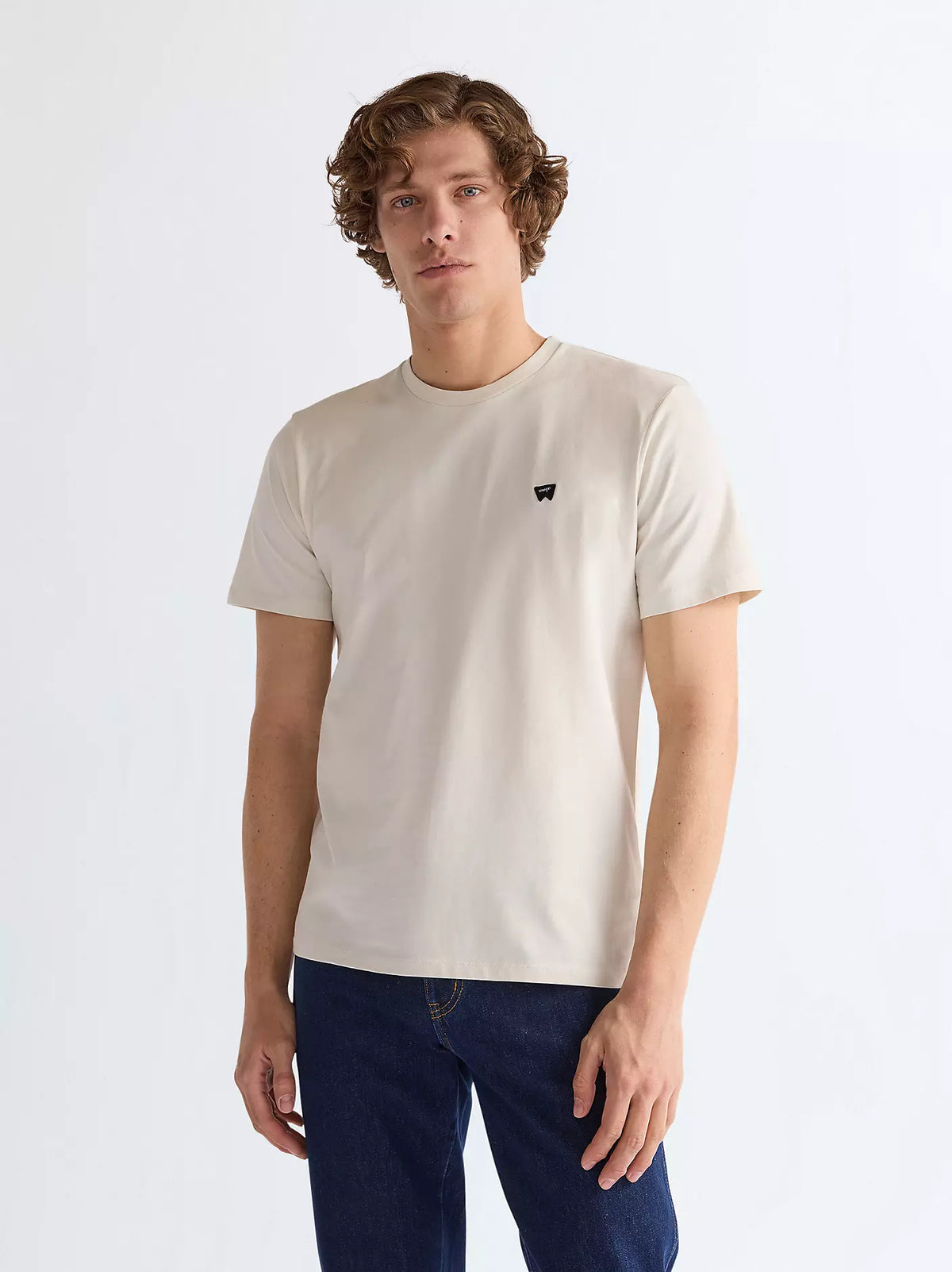 WRANGLER Regular Sign Off T-Shirt - Cream