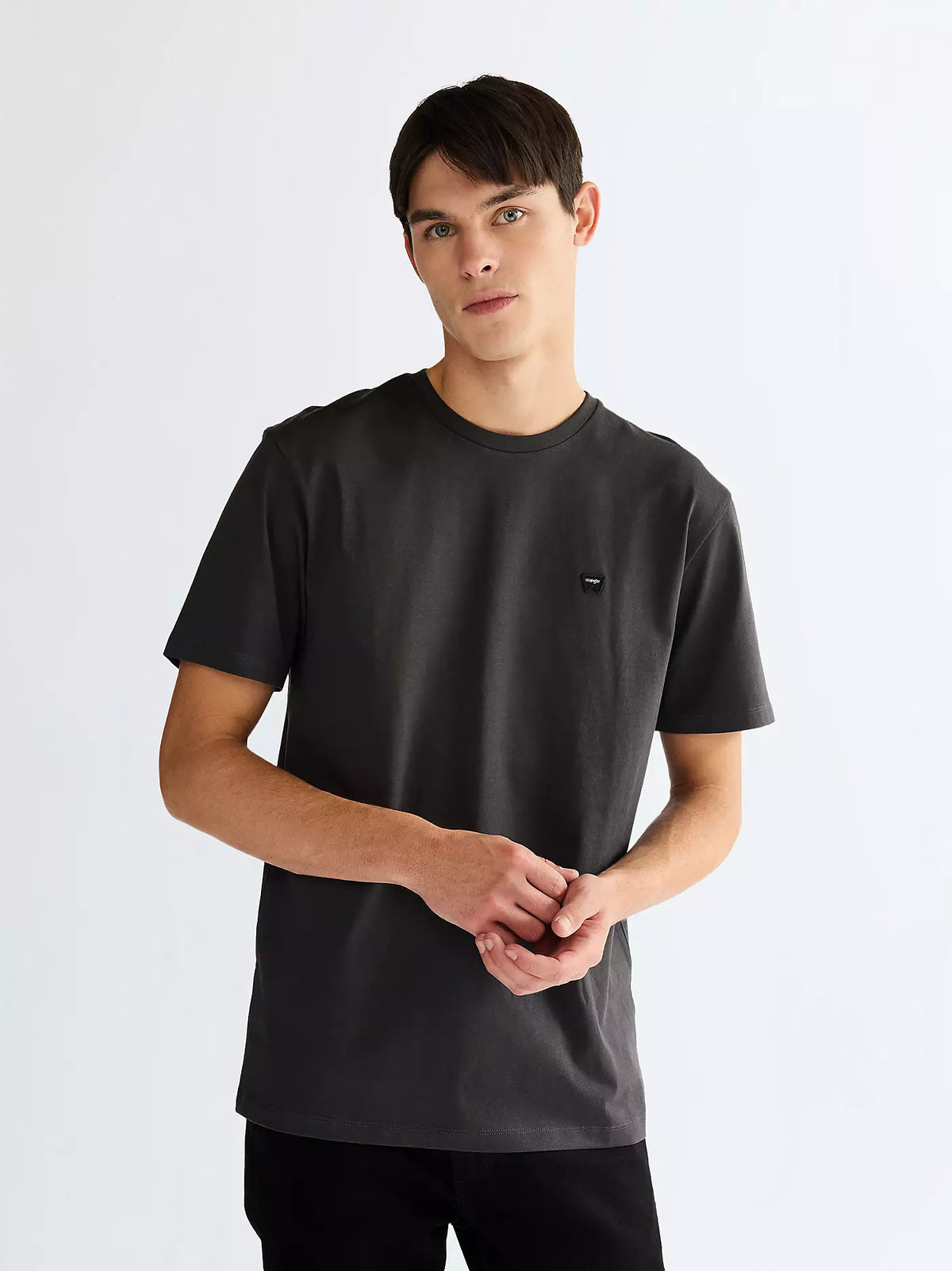 WRANGLER Regular Sign Off T-Shirt - Faded Black