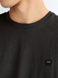 WRANGLER Regular Sign Off T-Shirt - Faded Black