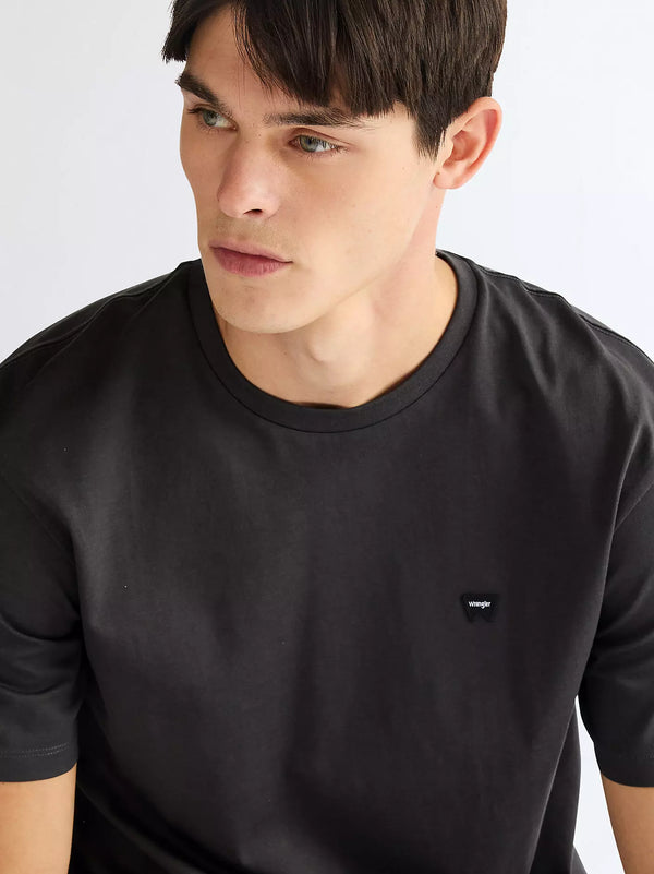 WRANGLER Regular Sign Off T-Shirt - Faded Black