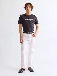 WRANGLER Men's Easy Leather Belt - Black