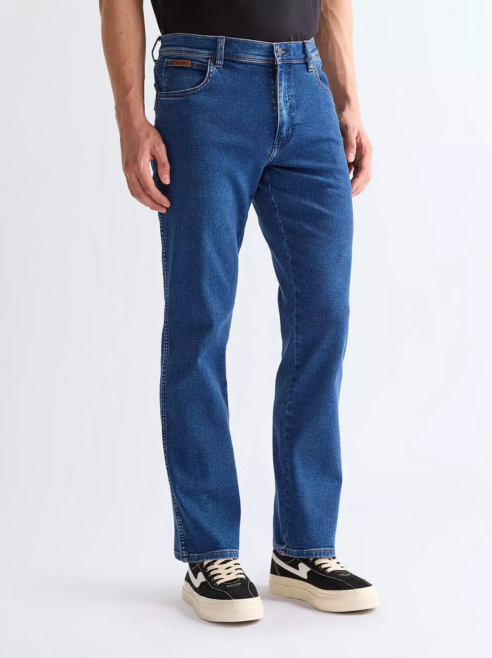 WRANGLER Texas Straight Medium Stretch Jeans - Midnight Shadow