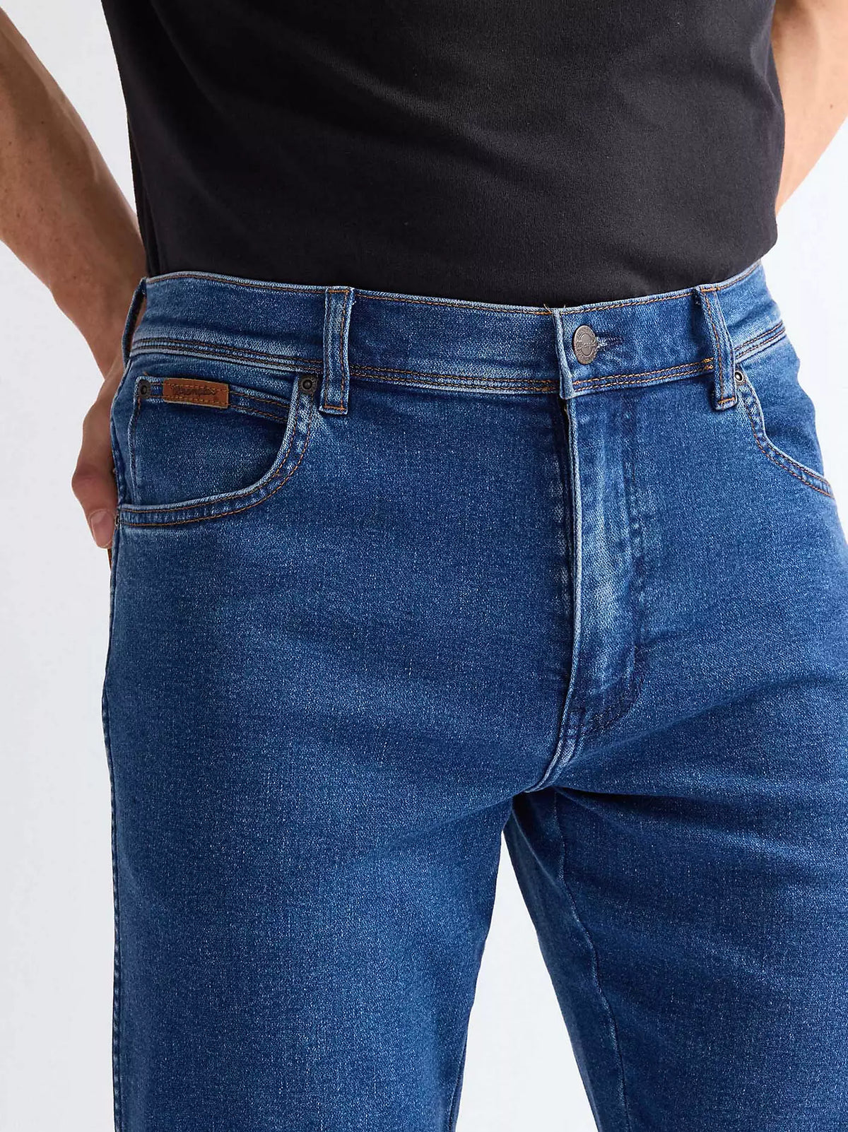 WRANGLER Texas Straight Medium Stretch Jeans - Midnight Shadow