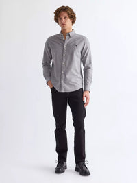 WRANGLER Men's Long Sleeve Oxford Shirt - Grey