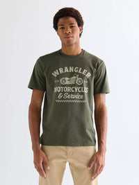 WRANGLER Men's Americana Graphic T-Shirt - Green