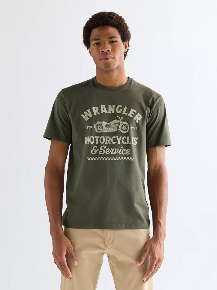 WRANGLER Men's Americana Graphic T-Shirt - Green