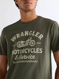WRANGLER Men's Americana Graphic T-Shirt - Green