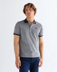 WRANGLER Men's Refined 2-Tone Polo Shirt - Navy