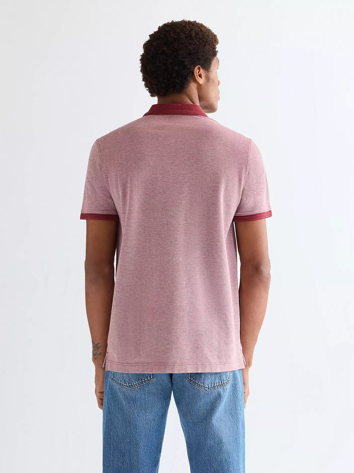 WRANGLER Regular Refined Polo Shirt - Ruby Wine