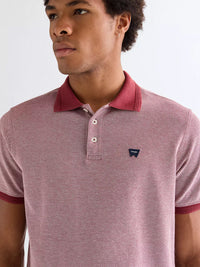 WRANGLER Regular Refined Polo Shirt - Ruby Wine