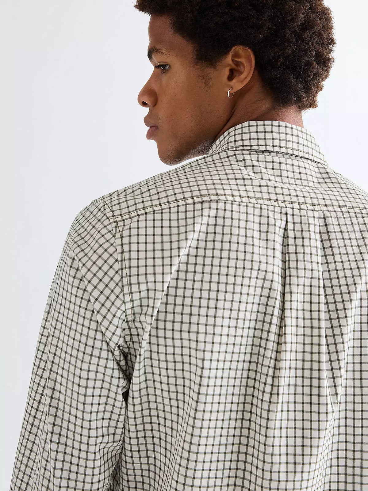 WRANGLER Men's Regular One Pocket Shirt - Green Check