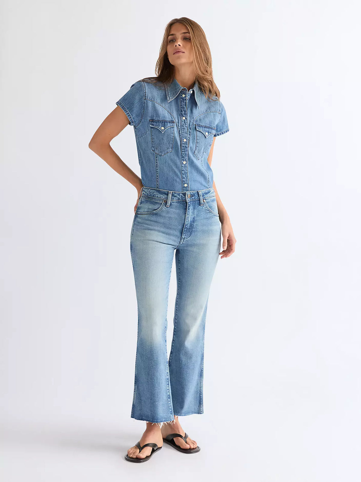 WRANGLER Women's Kick Flare Jean - Denim