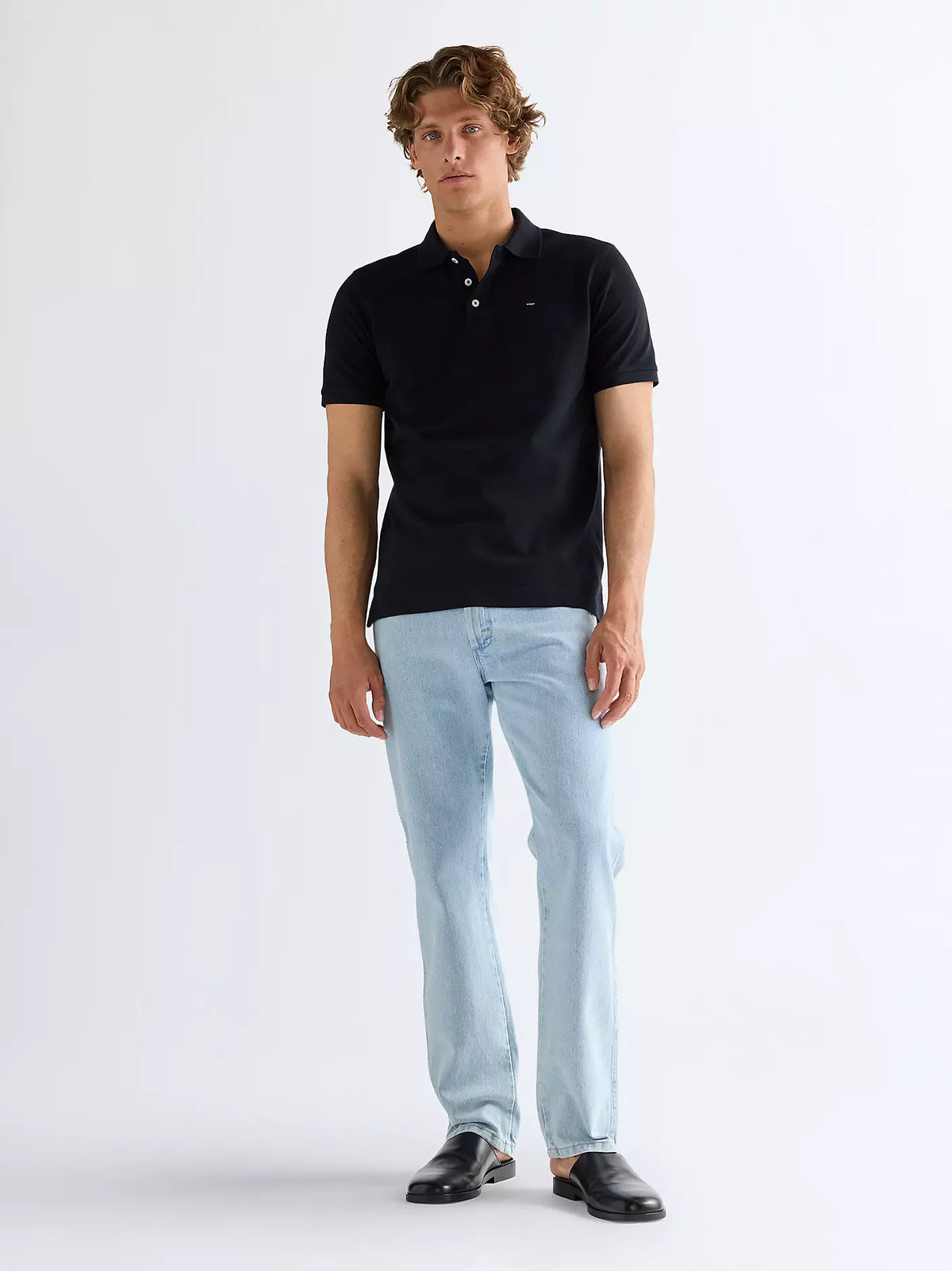 WRANGLER Men's Regular Polo Shirt - Black