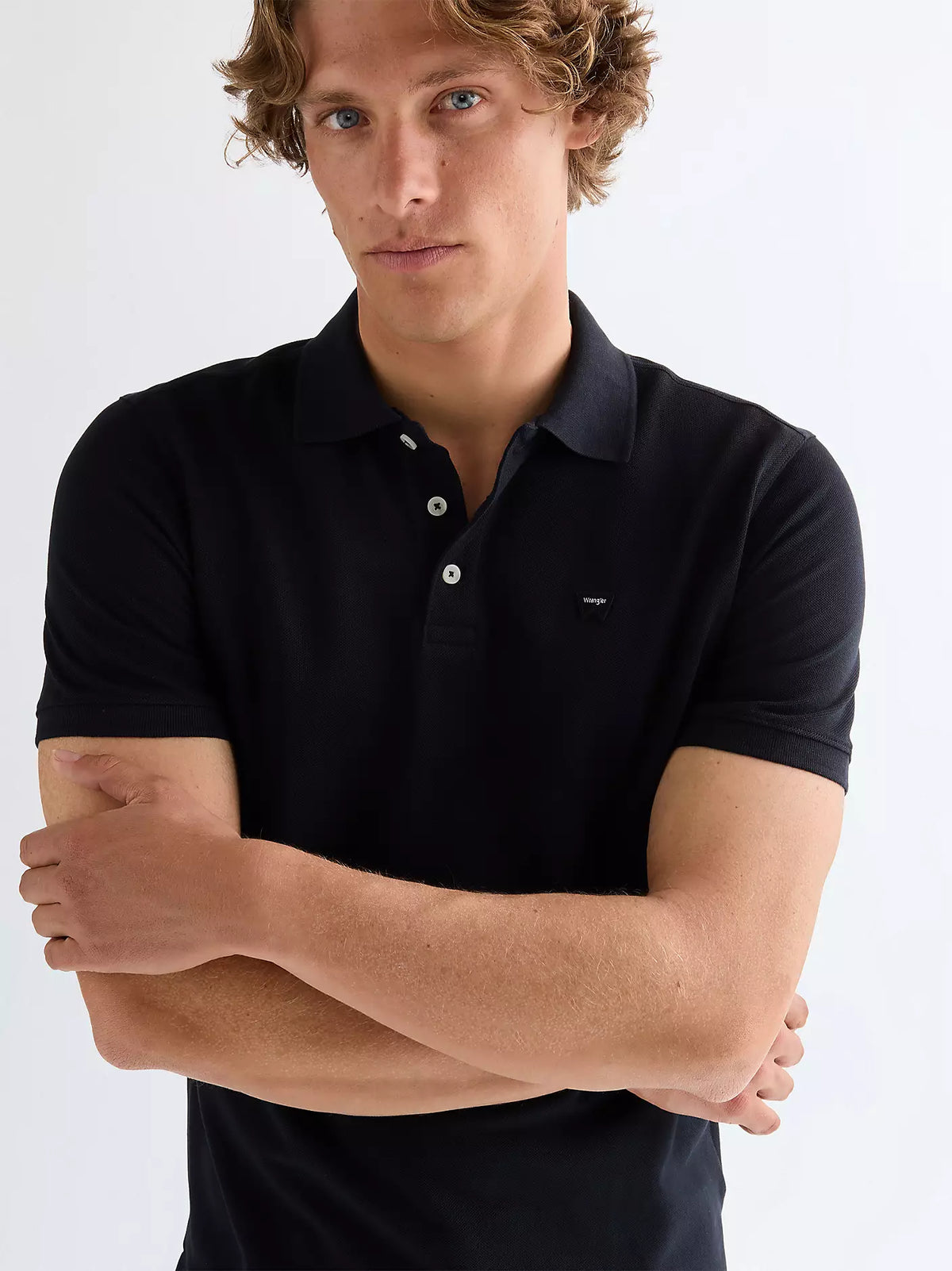 WRANGLER Men's Regular Polo Shirt - Black