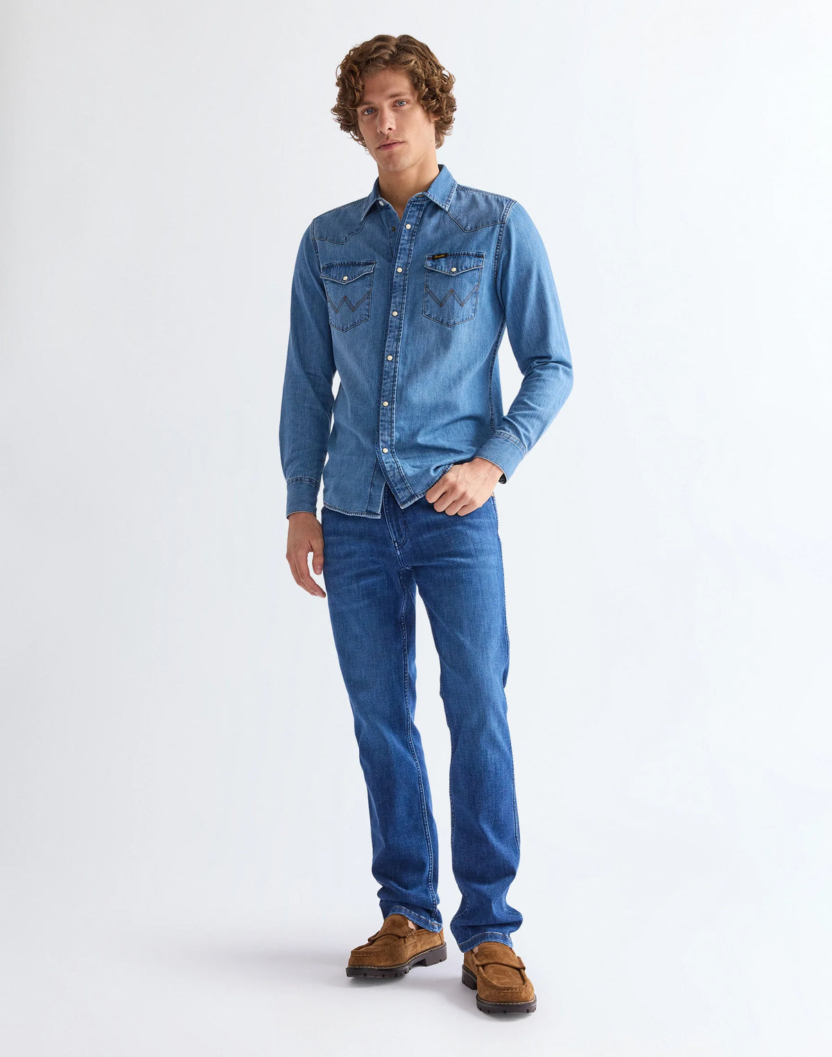 WRANGLER Men's Greensboro Regular Fit Jeans - Dandelion Summer