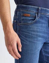 WRANGLER Men's Texas Slim Jeans - Blue Jam