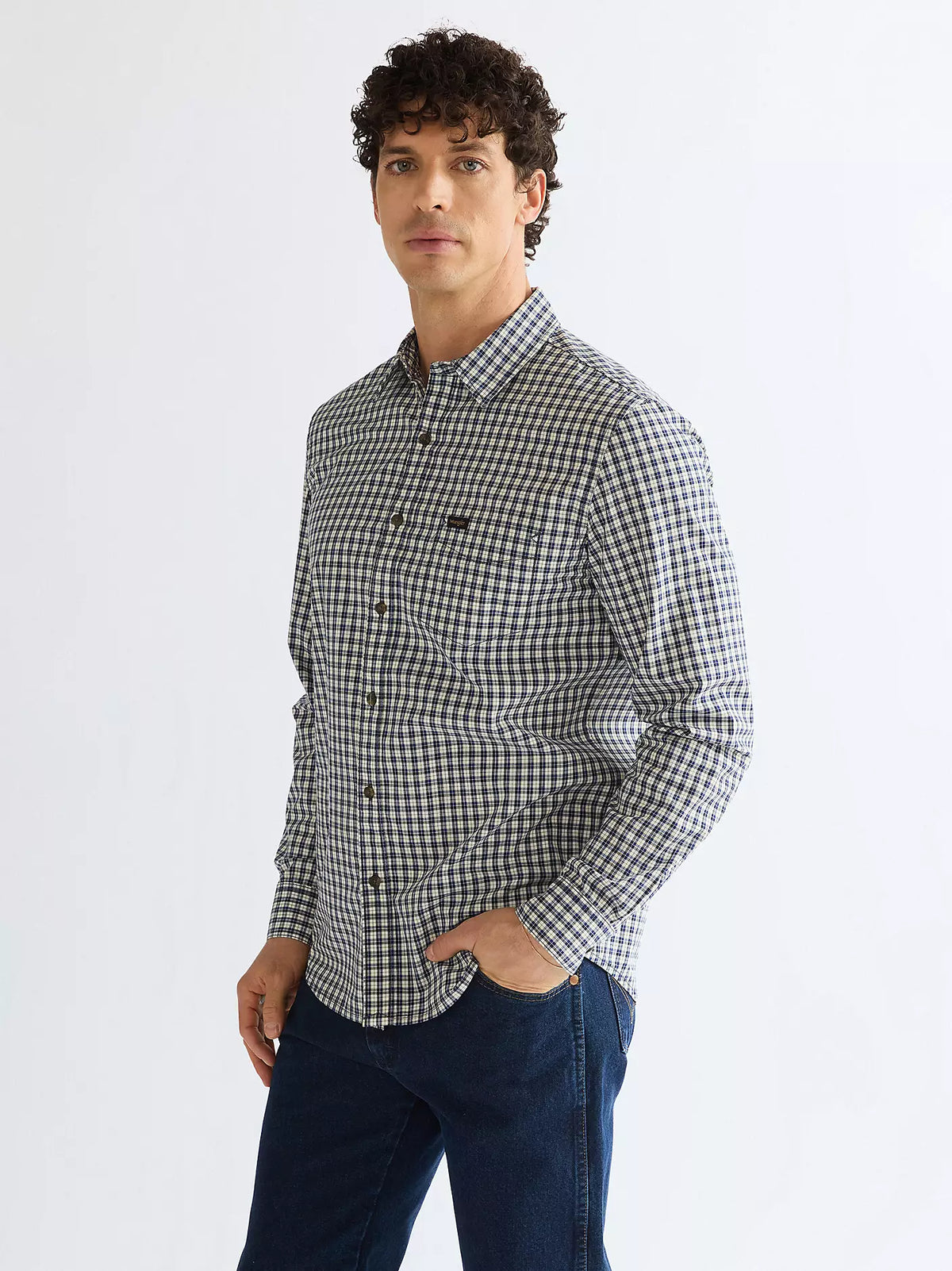 WRANGLER 1PKT Shirt - Blue