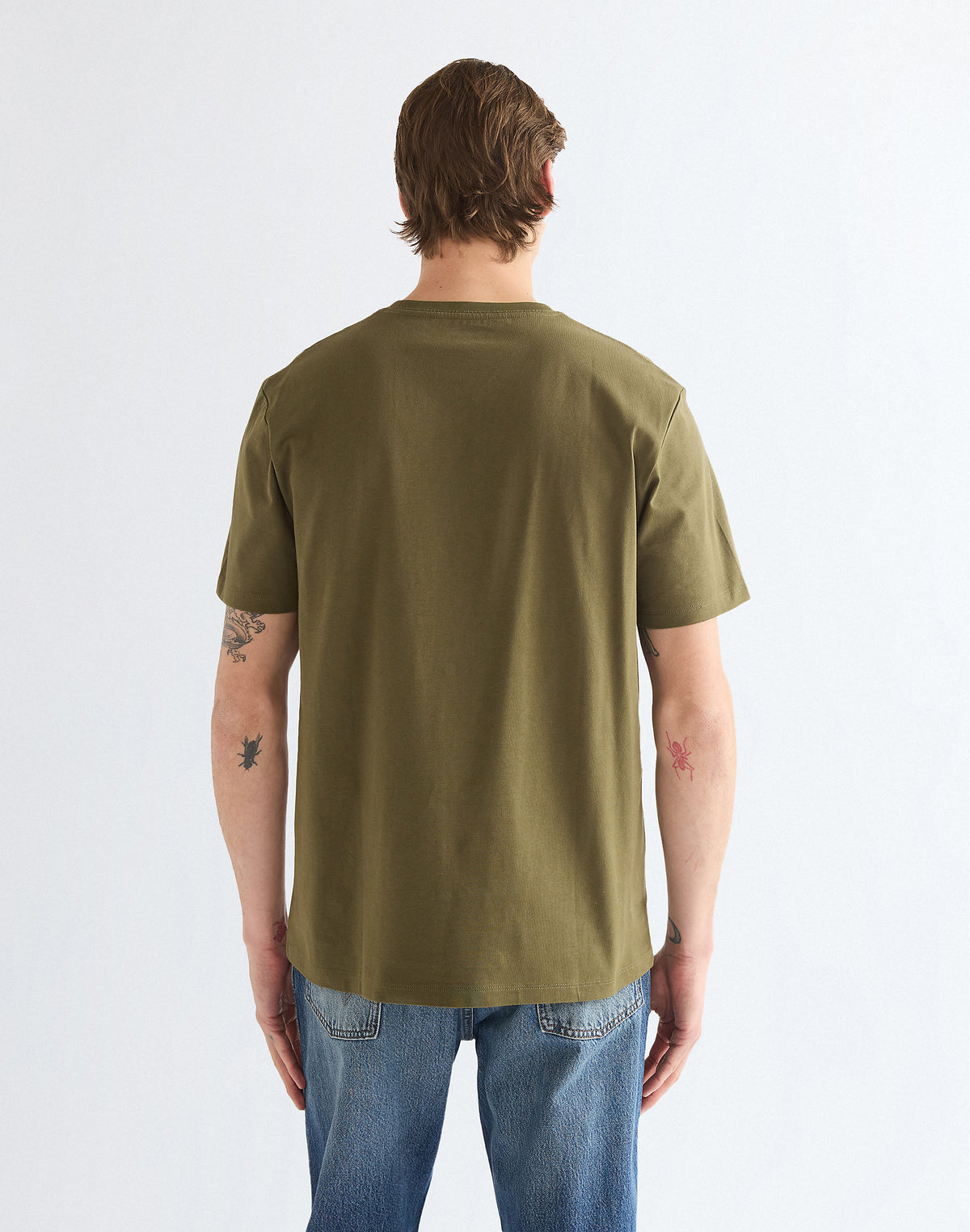 WRANGLER Regular Sign Off T-Shirt - Olive Green